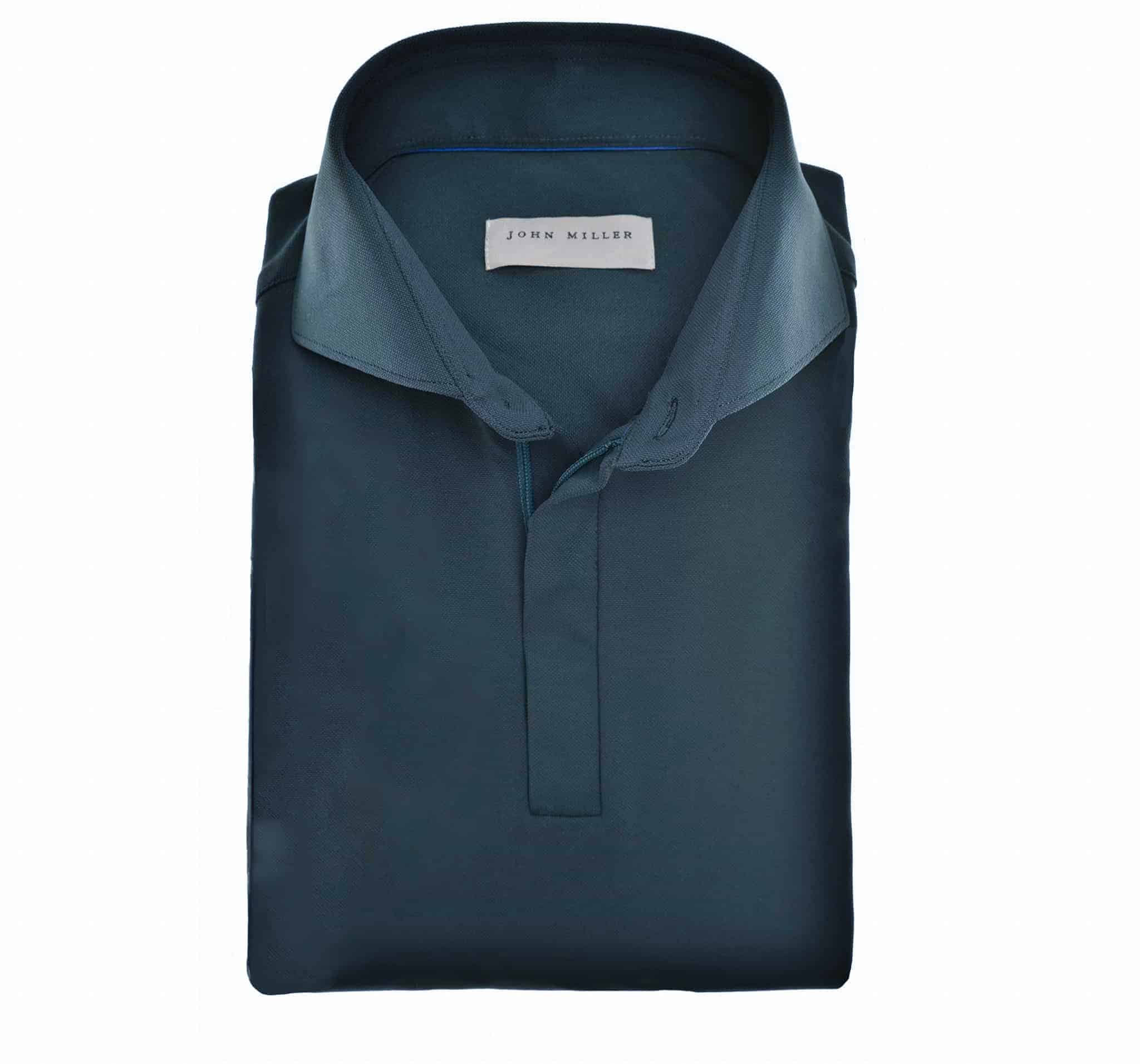 JOHN MILLER - Hyperstretch Shirt Rits petrolblauw (43474) JOHN MILLER - Hyperstretch Shirt Rits petrolblauw (43474)