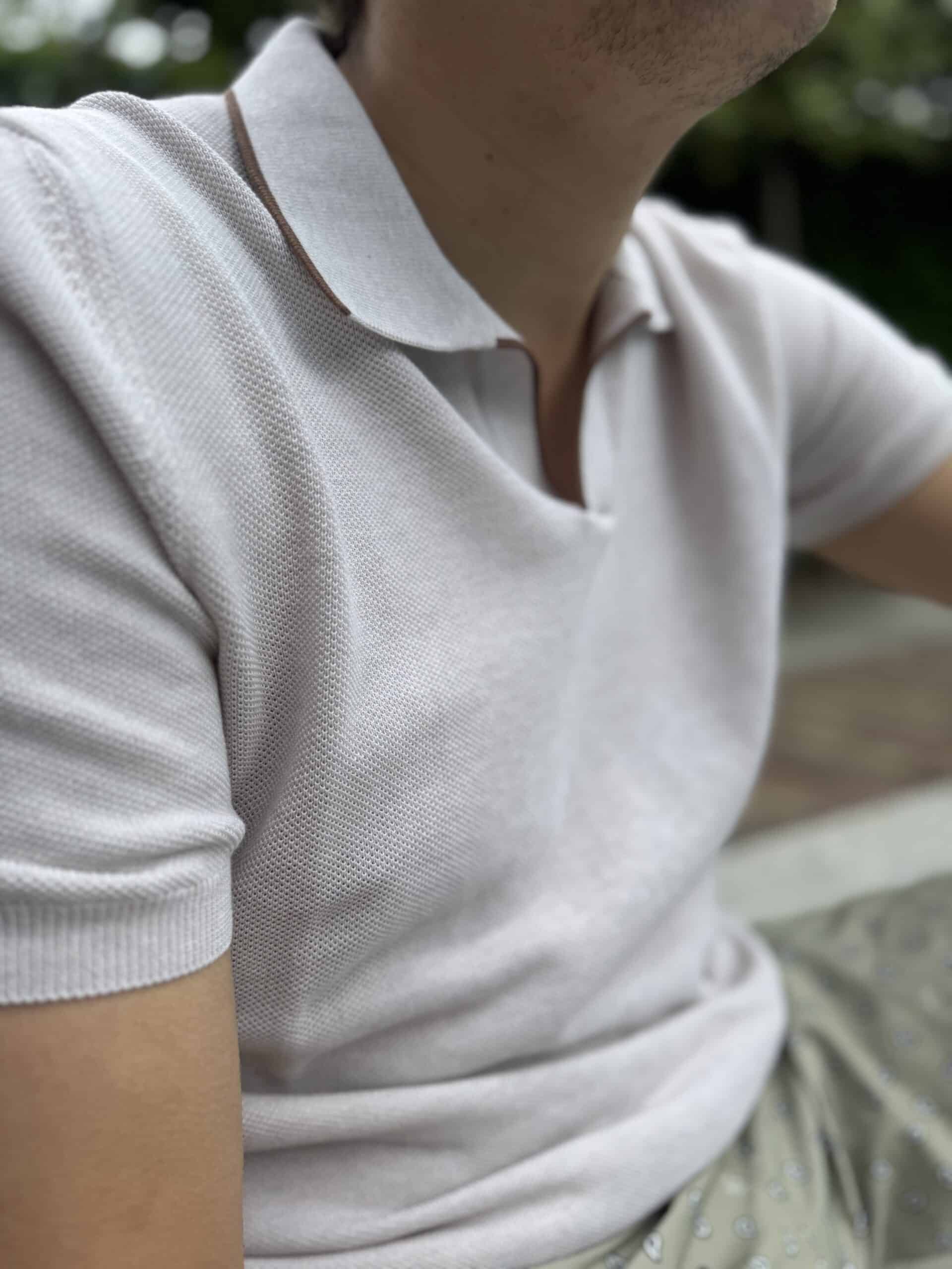 Gran Sasso - SKIPPER STRICKPOLOSHIRT MIT REISSTICH BEIGE (42714) Gran Sasso - SKIPPER STRICKPOLOSHIRT MIT REISSTICH BEIGE (42714)