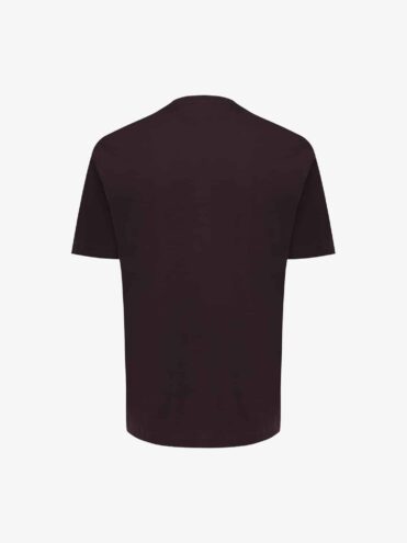 GENTI - T-shirt gemerceriseerd katoen bordeaux (43242) GENTI - T-shirt gemerceriseerd katoen bordeaux (43242)