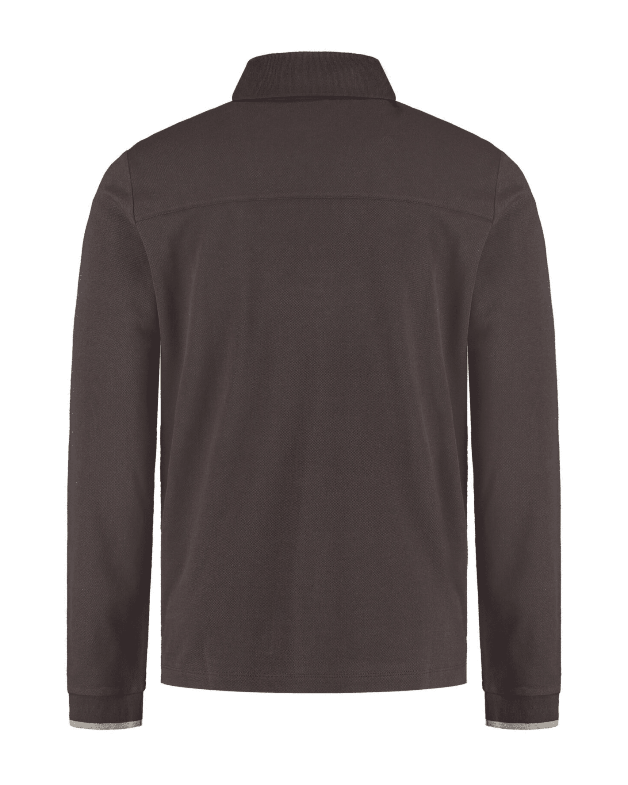 Jacob Cohën - Poloshirt longsleeve dark brown (43343) Jacob Cohën - Poloshirt longsleeve dark brown (43343)
