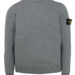 STONE ISLAND - STRICKPULLOVER MIT RUNDHALSAUSSCHNITT GRAU (41544)