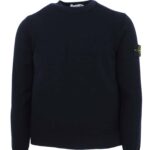STONE ISLAND - STRICKPULLOVER MIT RUNDHALSAUSSCHNITT MARINEBLAU (41439)