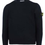 STONE ISLAND - KNIT CREWNECK JUMPER NAVY (41441)