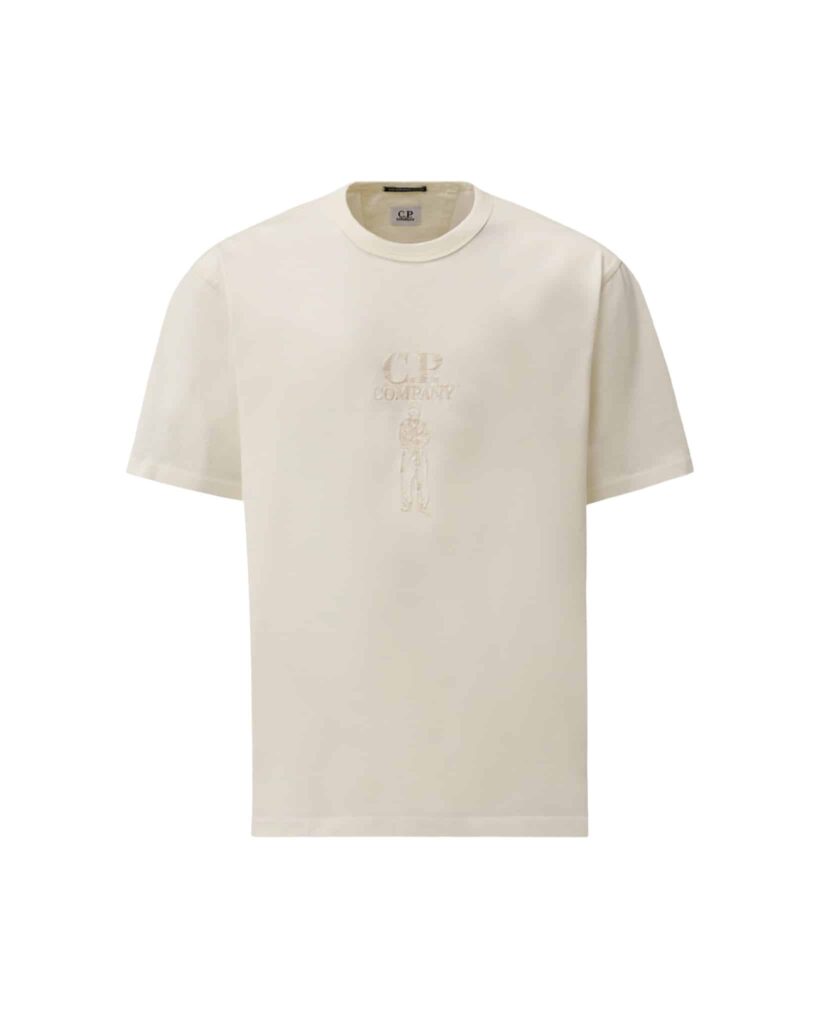 C.P. Company - Logo T-shirt off white (42748) - Vousten Sports