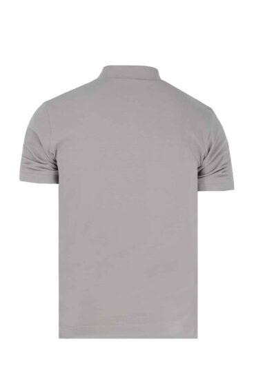 STONE ISLAND - POLO MET COMPASS-PATCH LICHTGRIJS (42486)