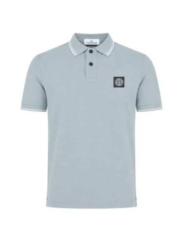STONE ISLAND - POLOSHIRT HELLBLAU / GRAU (43416)