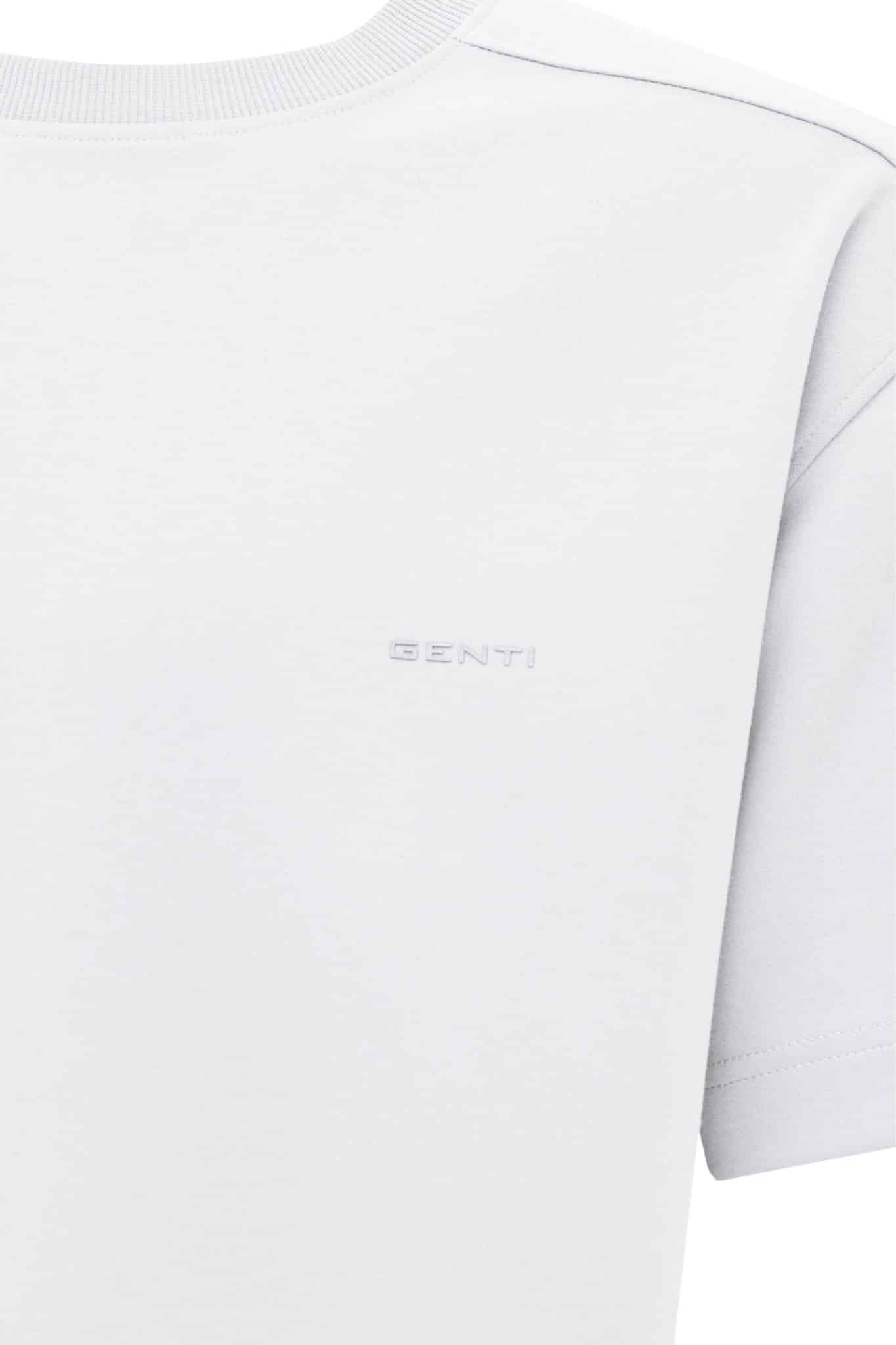 GENTI - Relaxed fit T-shirt wit (43234) GENTI - Relaxed fit T-shirt wit (43234)