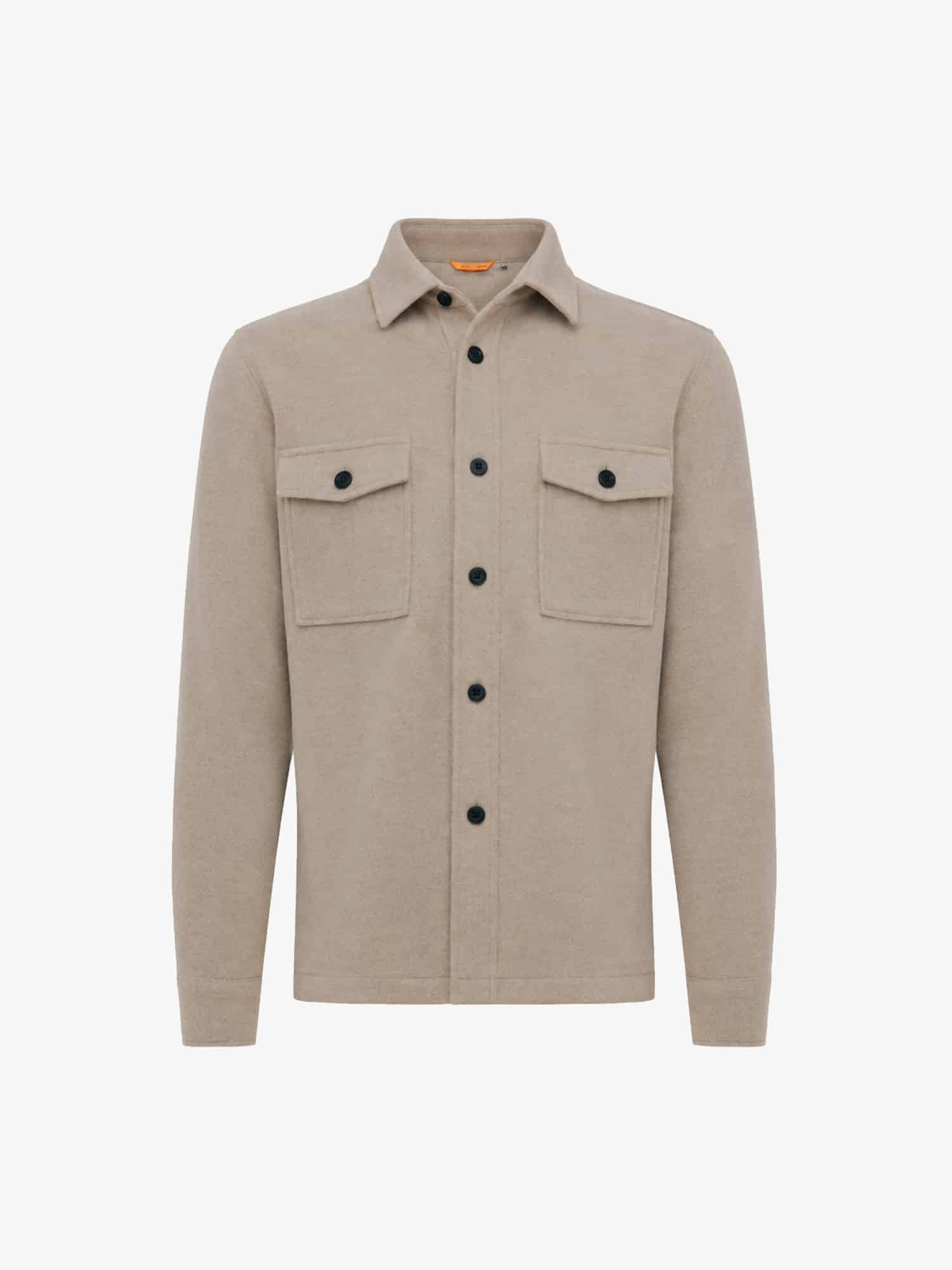GENTI - Overshirt Midtown soft taupe (43253) GENTI - Overshirt Midtown soft taupe (43253)