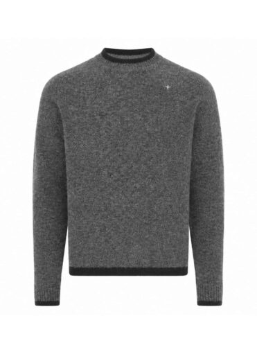 STONE ISLAND - PULL EN MAILLE STELLINA À COL ROND GRIS (43405)