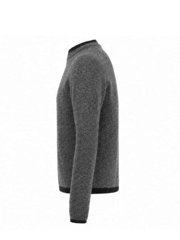 STONE ISLAND - PULL EN MAILLE STELLINA À COL ROND GRIS (43405) STONE ISLAND - PULL EN MAILLE STELLINA À COL ROND GRIS (43405)