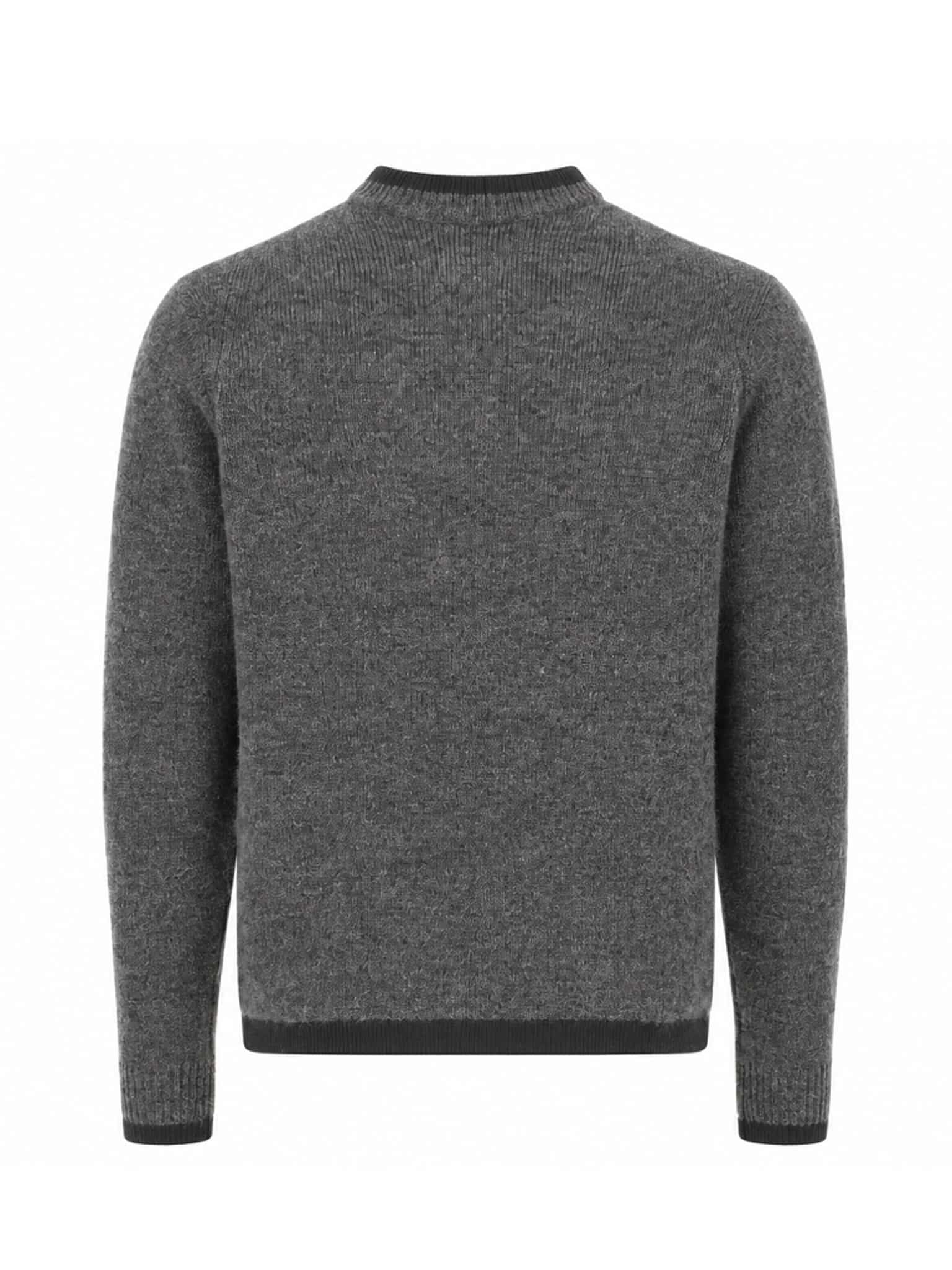 STONE ISLAND - PULL EN MAILLE STELLINA À COL ROND GRIS (43405) STONE ISLAND - PULL EN MAILLE STELLINA À COL ROND GRIS (43405)