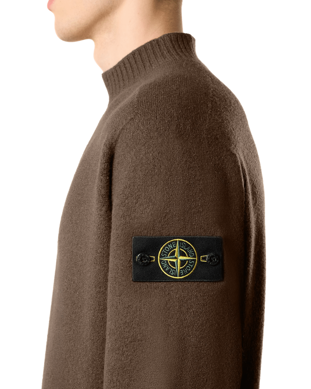STONE ISLAND - Crewneck-Pullover Braun (43389) STONE ISLAND - Crewneck-Pullover Braun (43389)