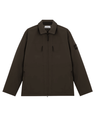 STONE ISLAND - Veste coach matelassée vert sauge (43270)