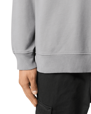 STONE ISLAND Pullover mit halbem Reißverschluss Grau (43372) STONE ISLAND Pullover mit halbem Reißverschluss Grau (43372)