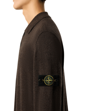 STONE ISLAND LANGARM-POLO BRAUN (43395)
