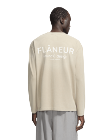 FLÂNEUR - Sound & Design Longsleeve beige (43429)