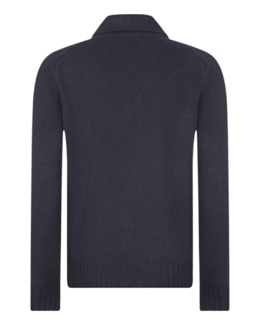 GRAN SASSO PATCH POCKETS SUPER GEELONG JACKET BLEU MARINE (43454)