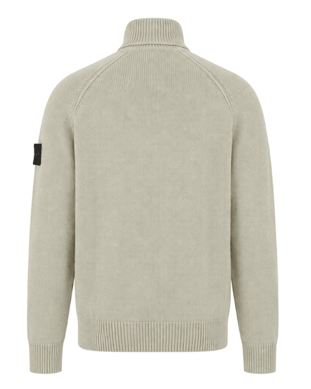 STONE ISLAND HALF ZIP KNIT JUMPER ZAND (43393) STONE ISLAND HALF ZIP KNIT JUMPER ZAND (43393)