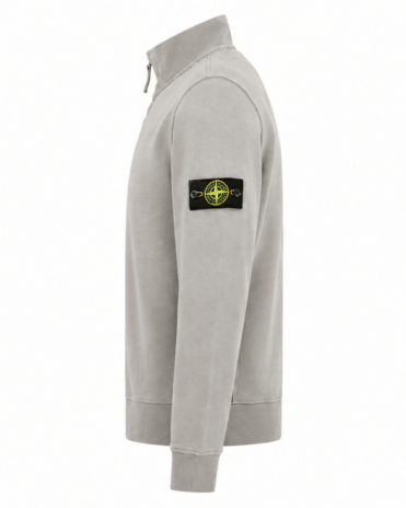 STONE ISLAND HALF ZIP SWEATER GRIJS (43372) STONE ISLAND HALF ZIP SWEATER GRIJS (43372)