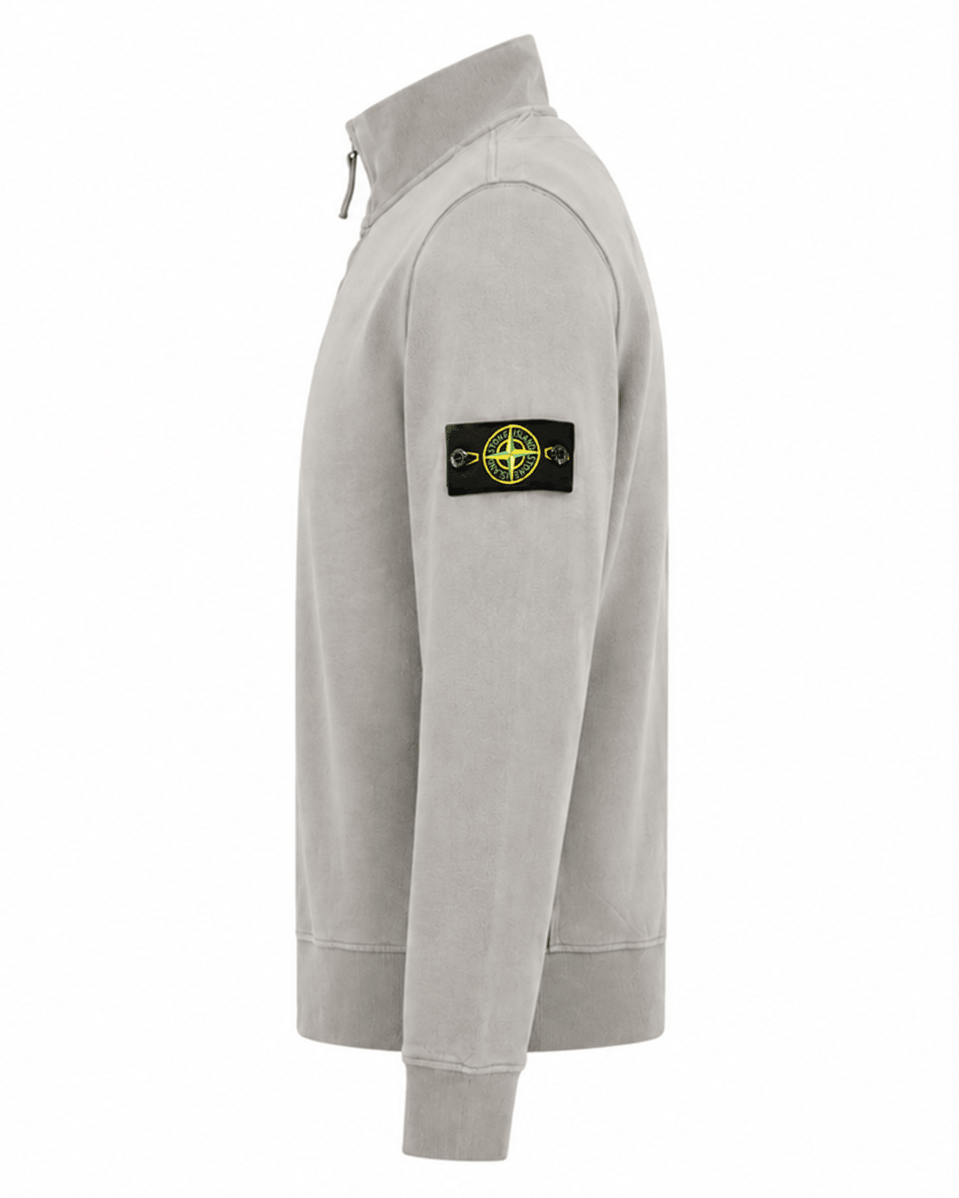 STONE ISLAND HALF ZIP SWEATER GRIJS (43372) STONE ISLAND HALF ZIP SWEATER GRIJS (43372)