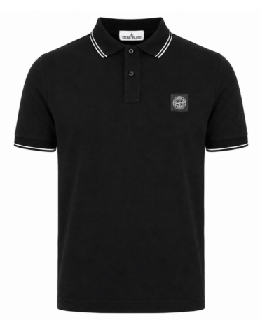STONE ISLAND Polo shirt zwart (43415) STONE ISLAND Polo shirt zwart (43415)