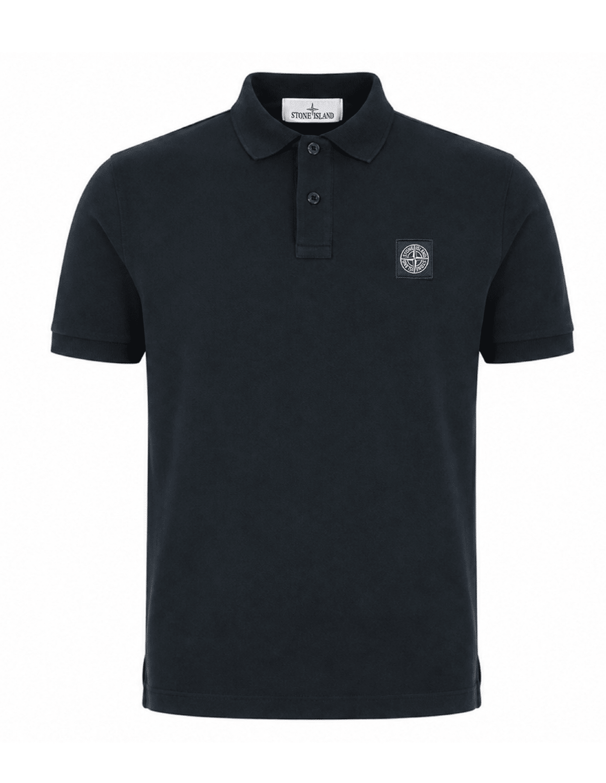 STONE ISLAND POLO MET COMPASS-PATCH DONKERBLAUW (43414) STONE ISLAND POLO MET COMPASS-PATCH DONKERBLAUW (43414)