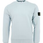 STONE ISLAND – Sweat-shirt bleu ciel (38752)