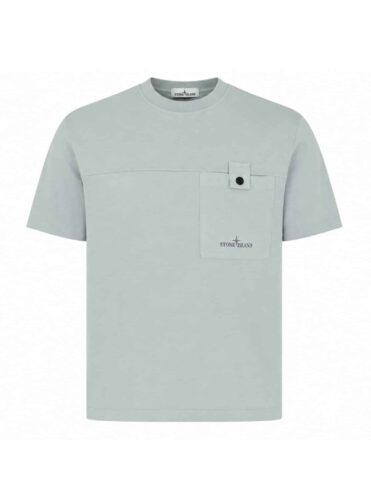 STONE ISLAND - T-SHIRT MIT BRUSTTASCHE HELLBLAU (43419)