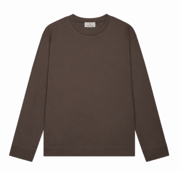 VALENZA - Heavy Supima Pullover Dunkelbraun (43495)