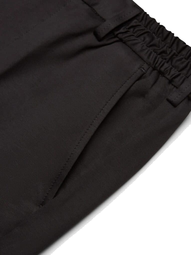 VALENZA HEAVY SUPIMA TAPERED TROUSERS NOIR (43498) VALENZA HEAVY SUPIMA TAPERED TROUSERS NOIR (43498)