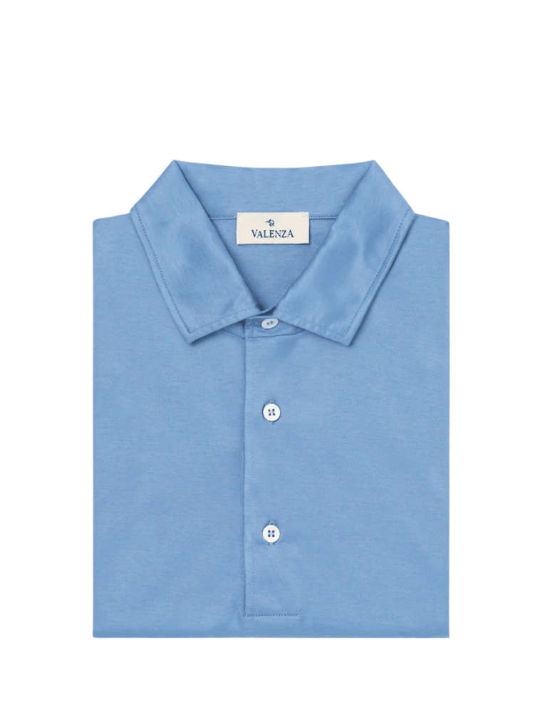 VALENZA – Poloshirt mid blue (39001) - Vousten Sports