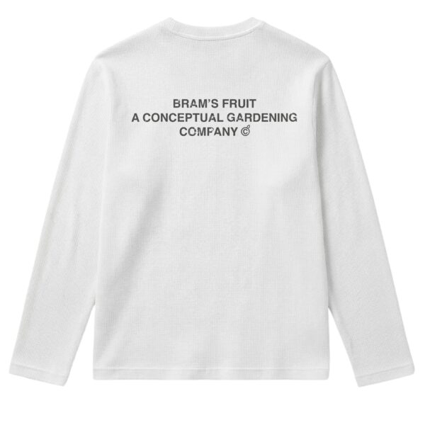 Brams Fruit - Stamp Waffle Long Sleeve T-Shirt White (43171) Brams Fruit - Stamp Waffle Long Sleeve T-Shirt White (43171)