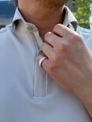 JOHN MILLER - Hyperstretch-Poloshirt mit kurzen Ärmeln und Reißverschluss Hellgrau (42674)