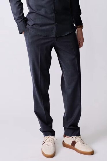 John Miller - Wol Melange Stretch Pantalon Donkerblauw (43660)